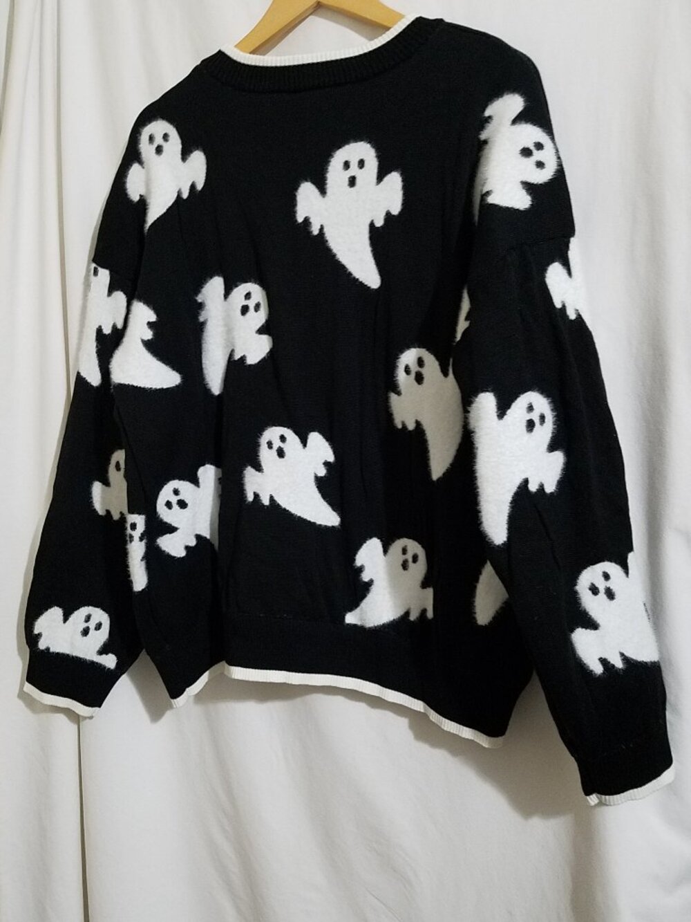 Member's Mark Halloween Sweater — Size XXL — Ghost Motif — NWT 🎃 - Picture 2 of 9